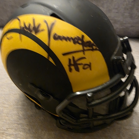 riddell Other - Jack Youngblood Signed LOS ANGELES RAMS ECLIPSE Mini Helmet "HOF 01"